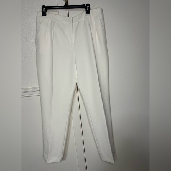 ANTONIO MELANI Pants - ANTONIO MELANI Crisp White Women's Trousers size 14